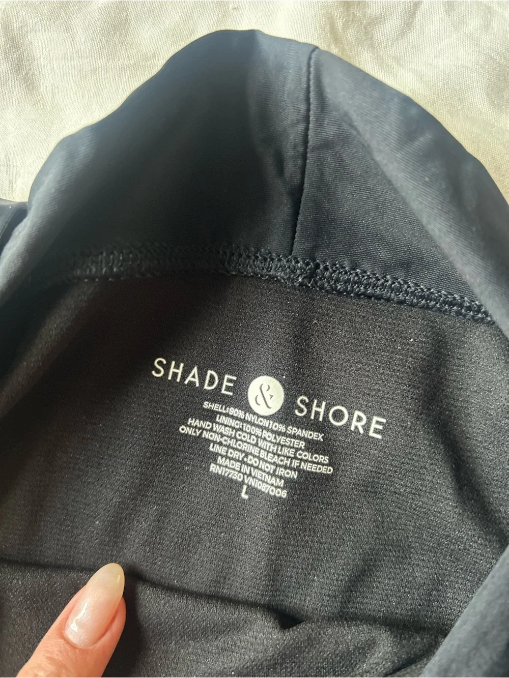Shade and shore Black Two-Piece Bikini Set
